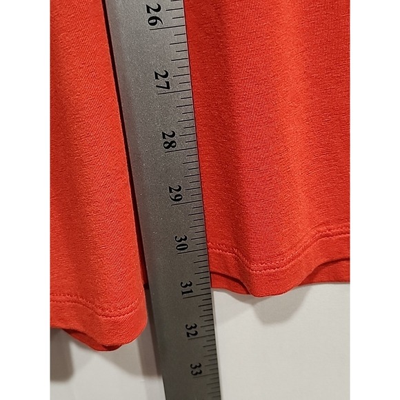 Eileen Fisher NWT Crew Neck Long Shell Top Womens XL Orange, Sleeveless Jersey - Picture 6 of 8
